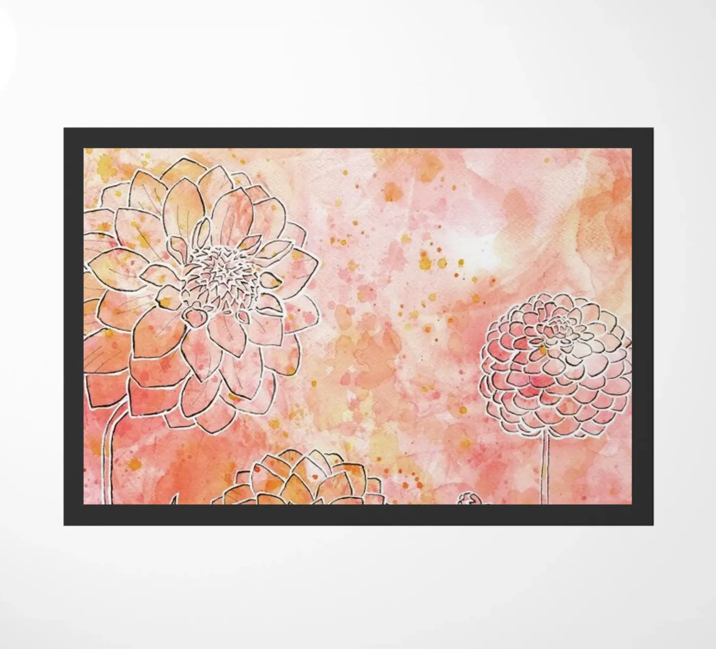 Dahlia doormat by Ctoft