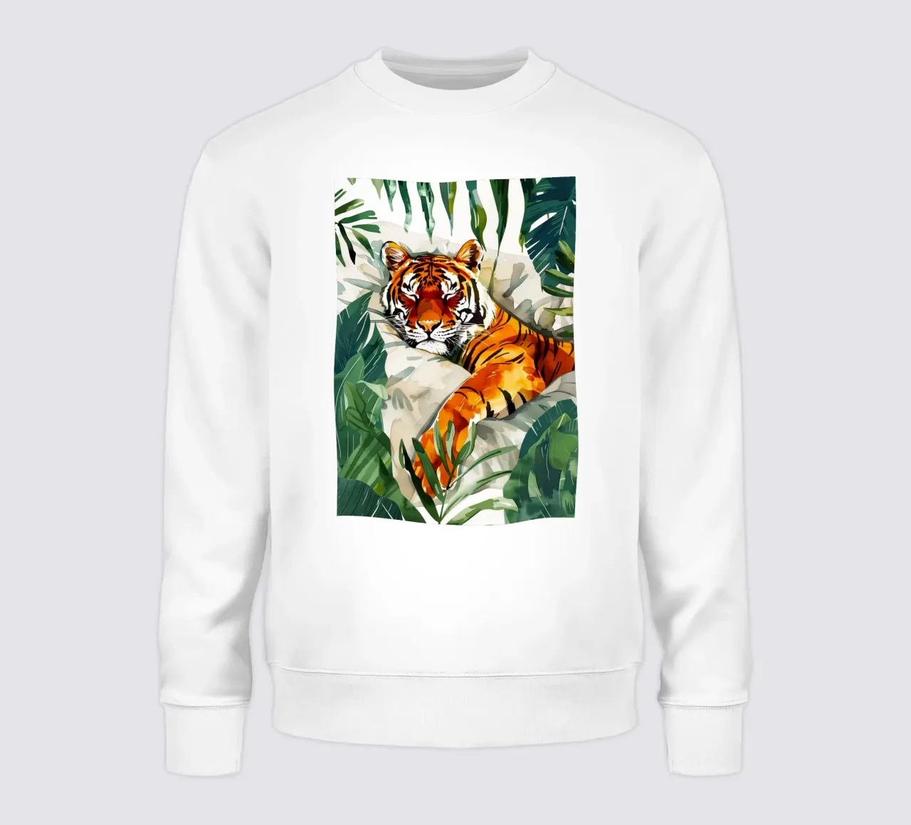 Tigre addormentata felpa da Justyna Jaszke JBJart
