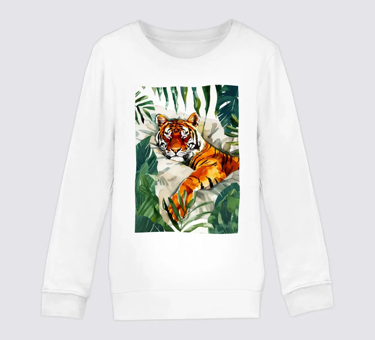 Tigre addormentata felpa bambino da Justyna Jaszke JBJart