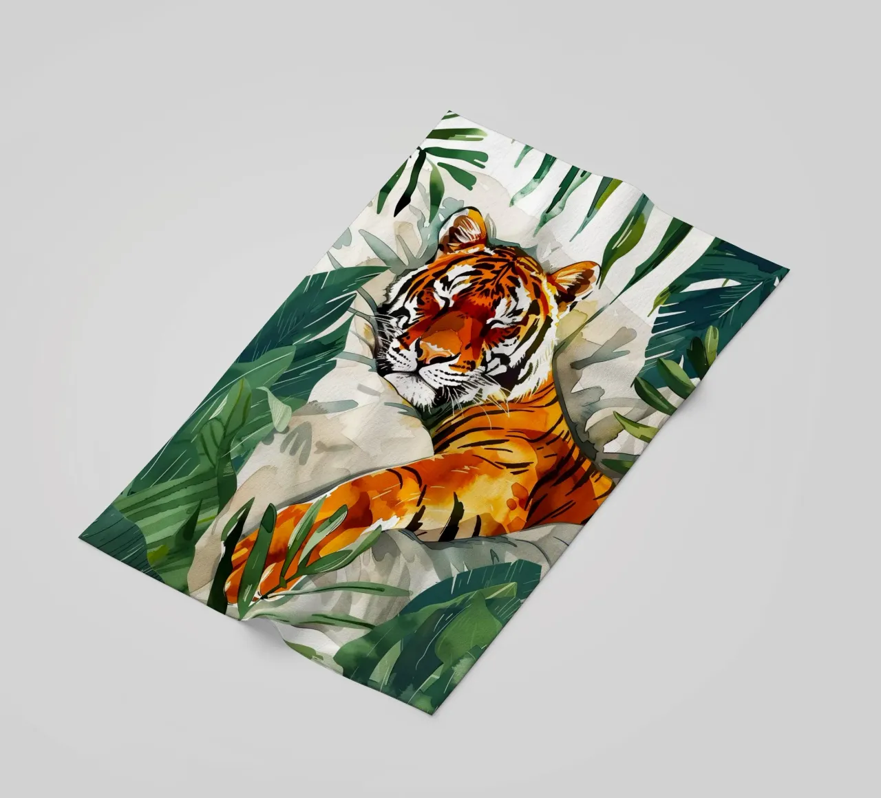 Tigre addormentata telo mare da Justyna Jaszke JBJart