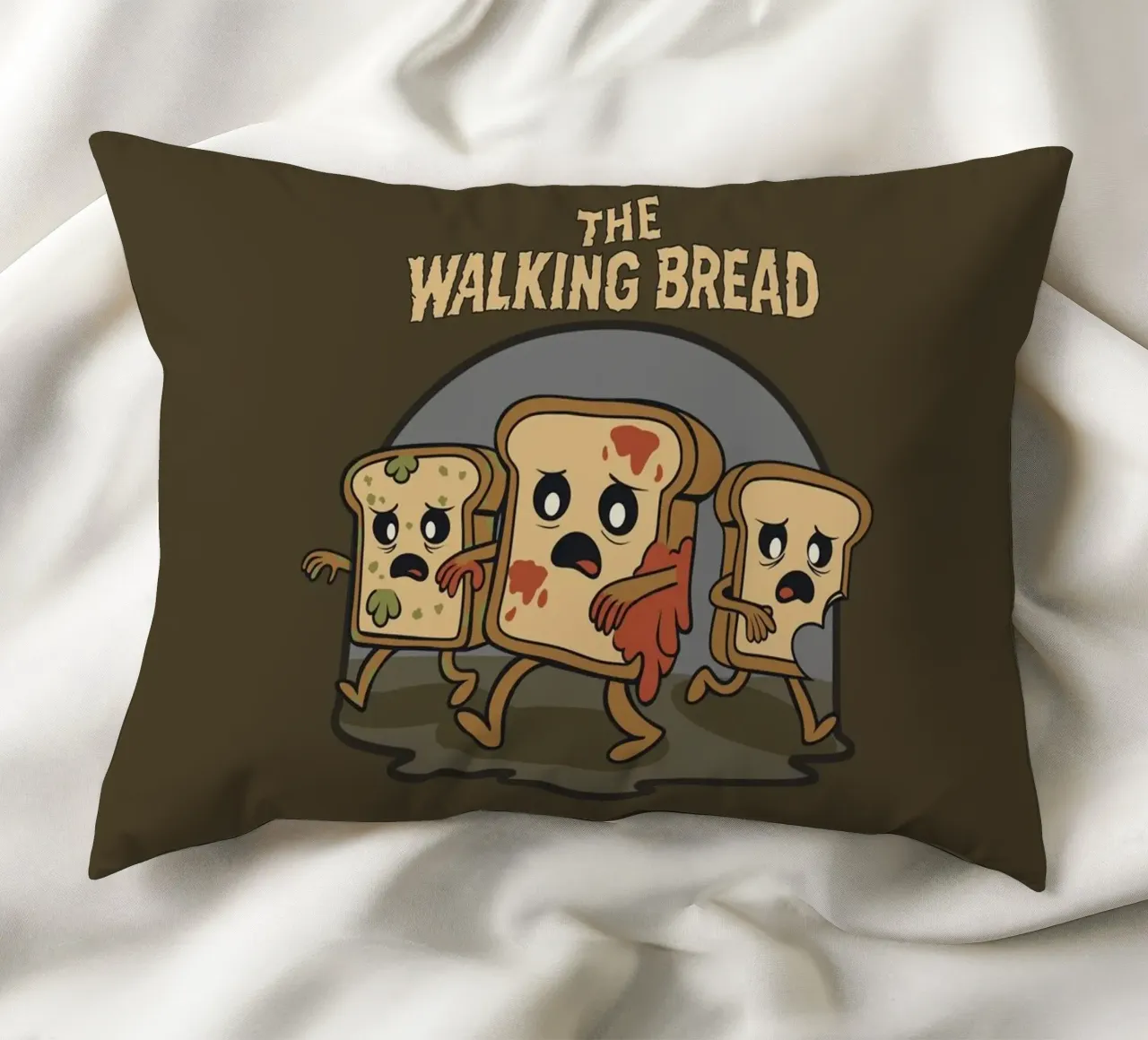 Il pane che cammina cuscino da Loobs