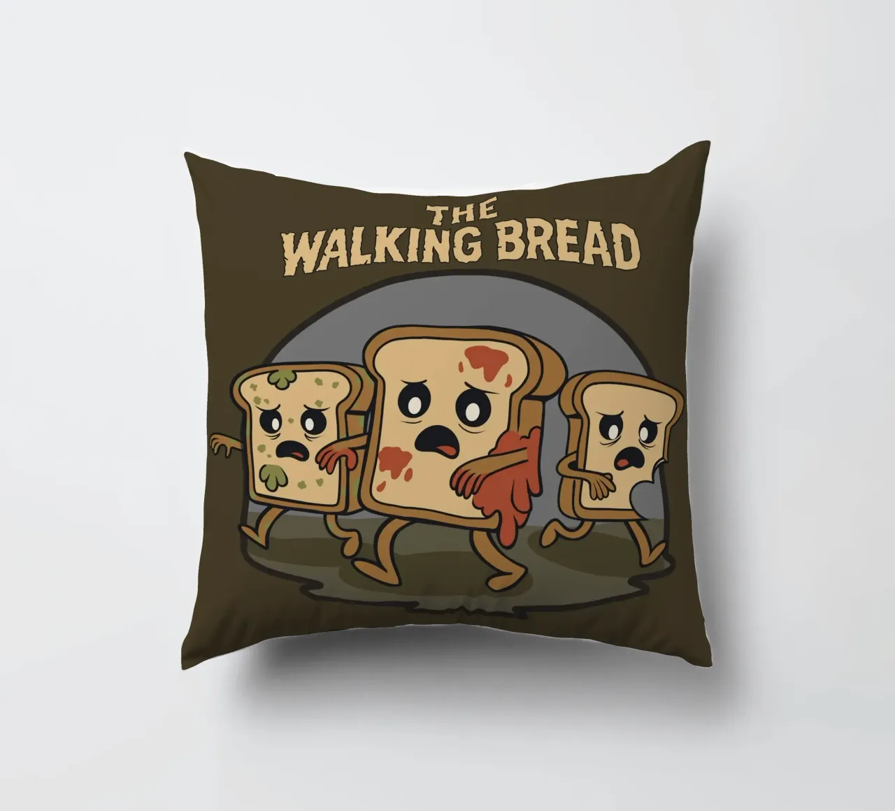 Il pane che cammina cuscino da Loobs