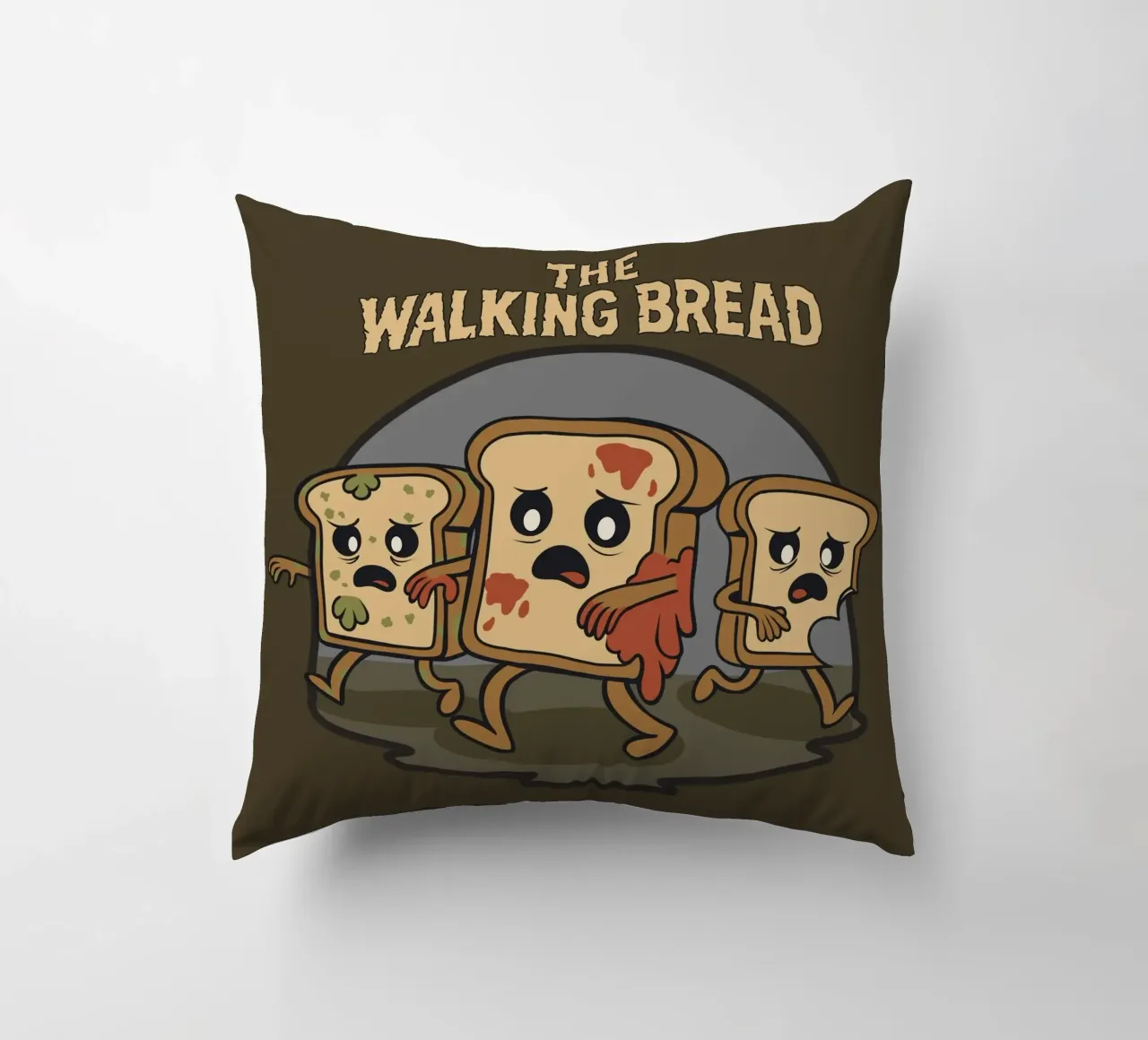Il pane che cammina cuscino da Loobs