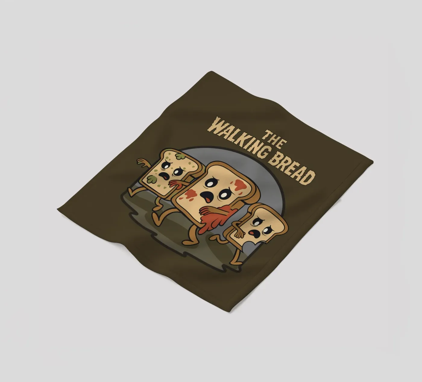 The Walking Bread fleece blanket by Loobs