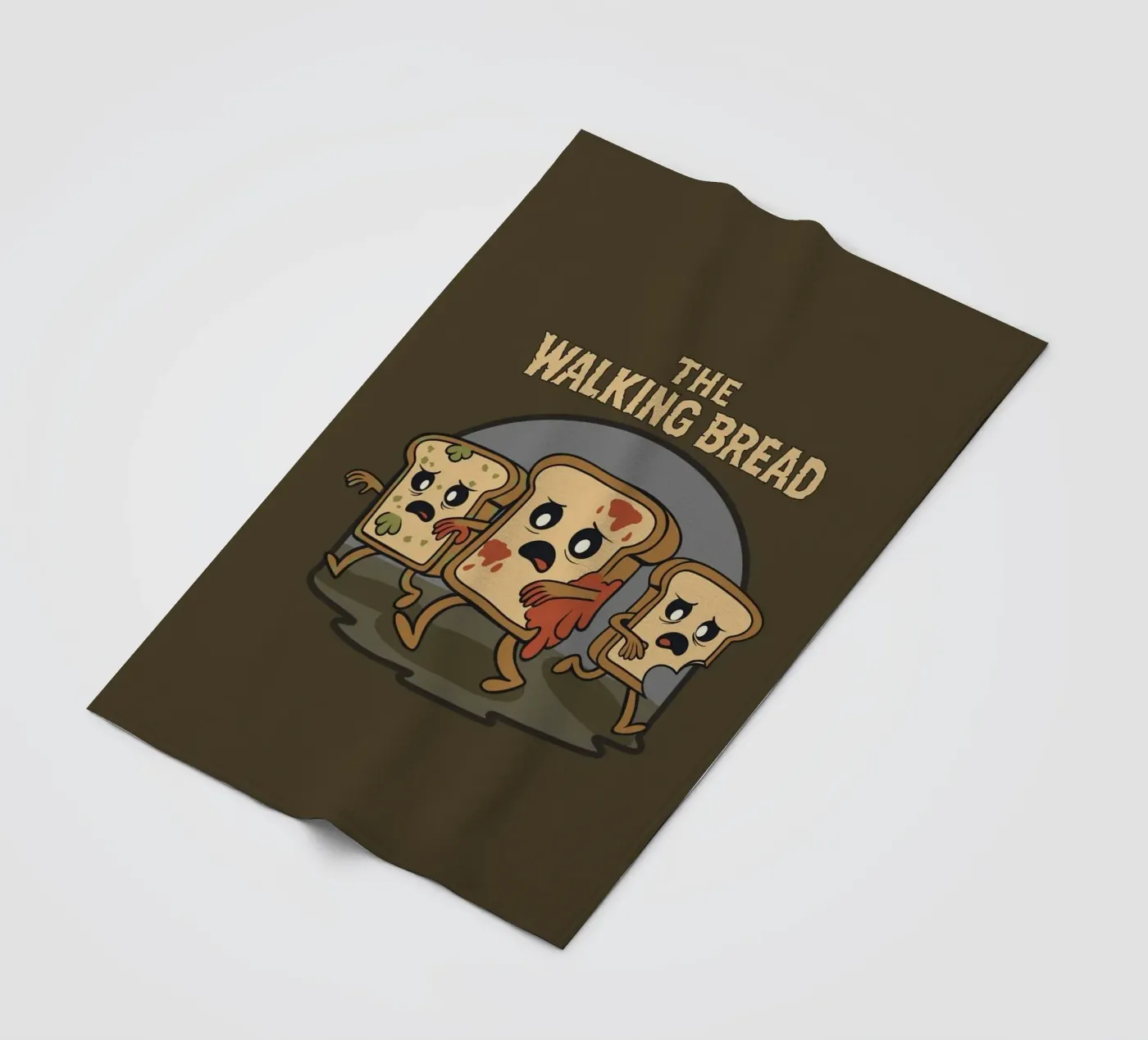 The Walking Bread fleece blanket by Loobs