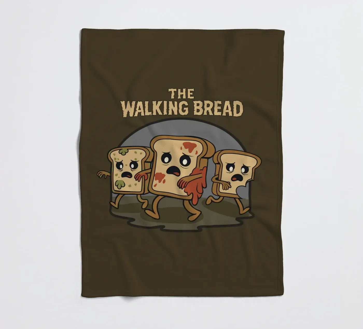 The Walking Bread fleece blanket by Loobs