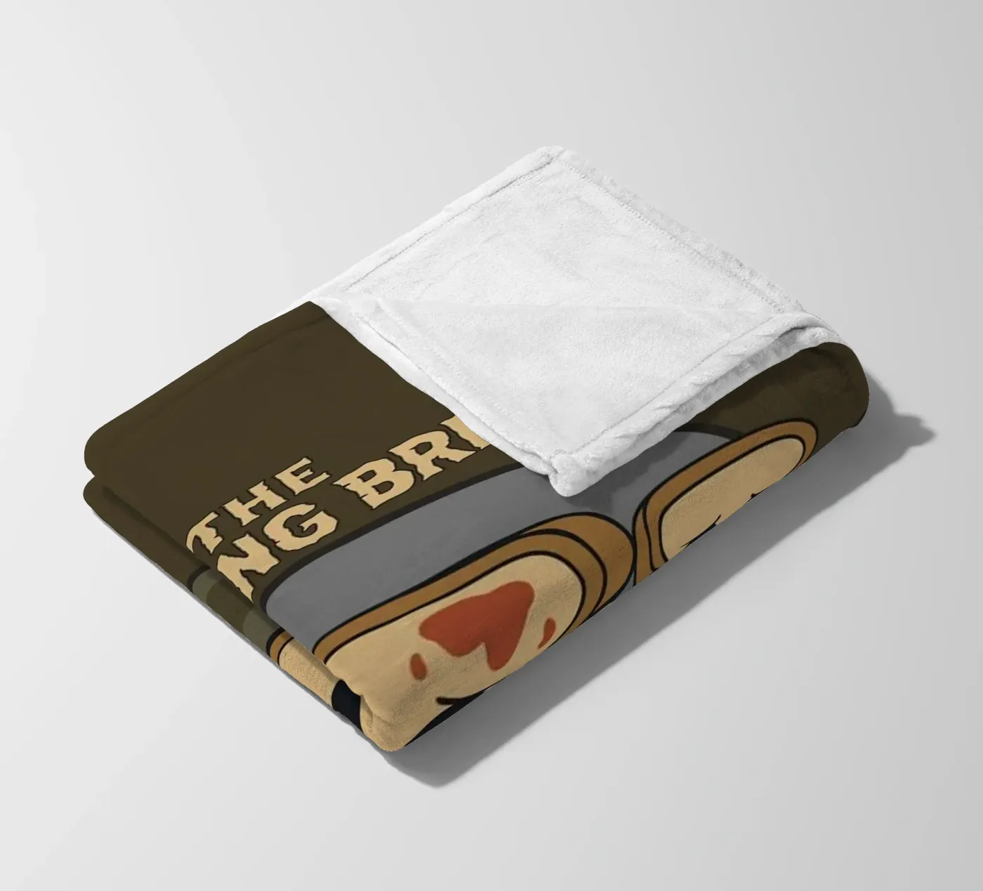 The Walking Bread fleece blanket by Loobs
