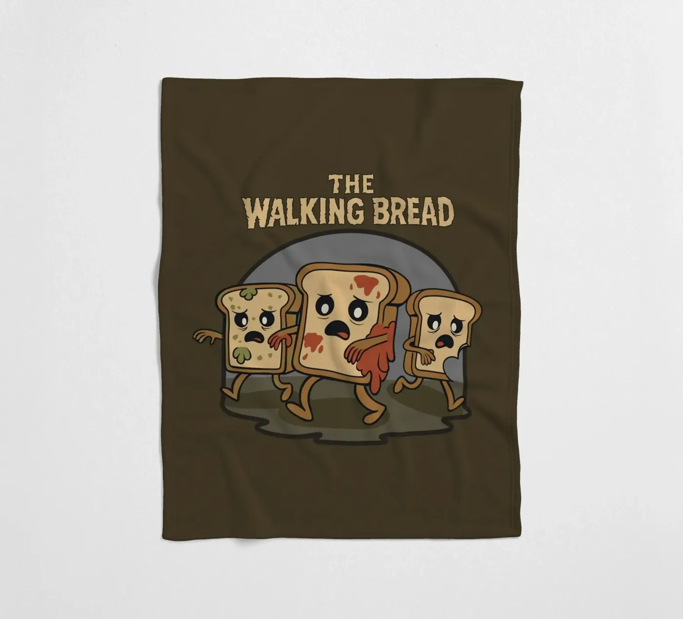The Walking Bread fleece blanket by Loobs
