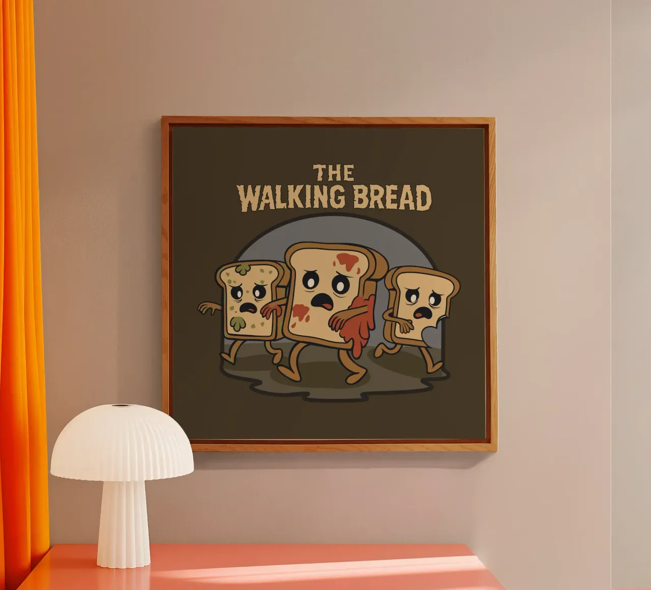 The Walking Bread acryl van Loobs