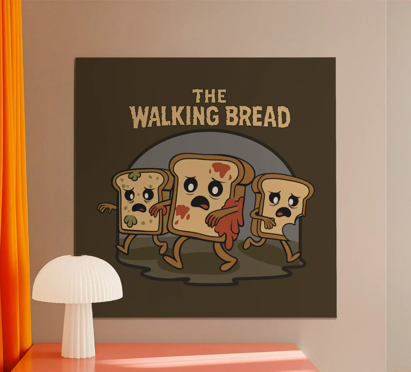 The Walking Bread poster by Loobs