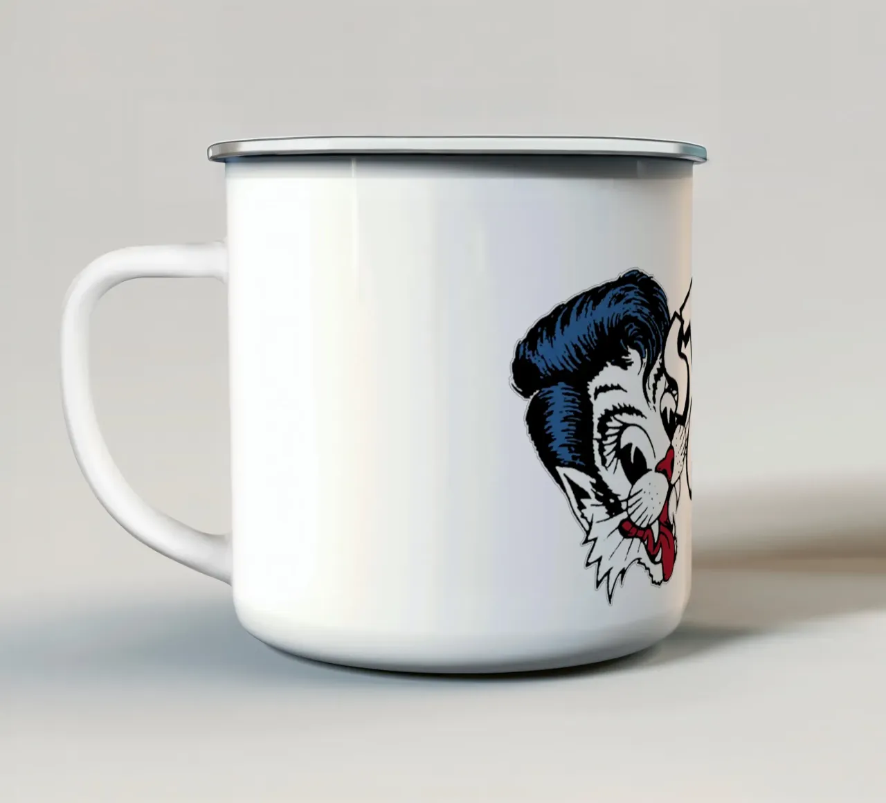 Stray Cats tazza in smalto da myxzyptlx