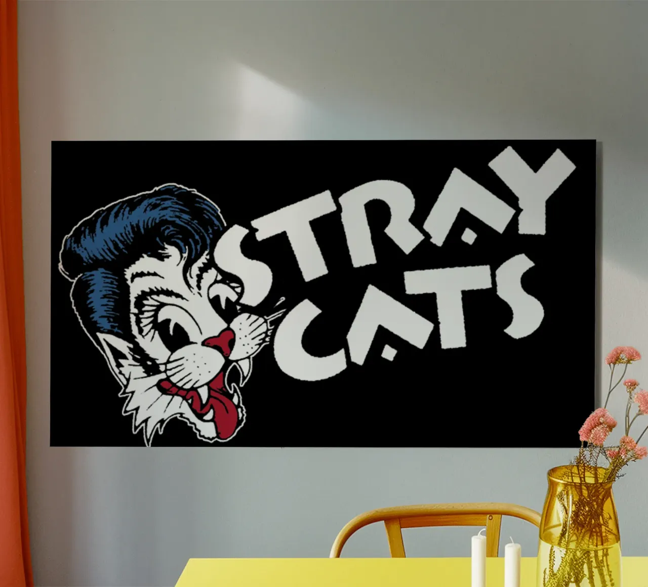 Stray Cats aluminium-dibond van myxzyptlx