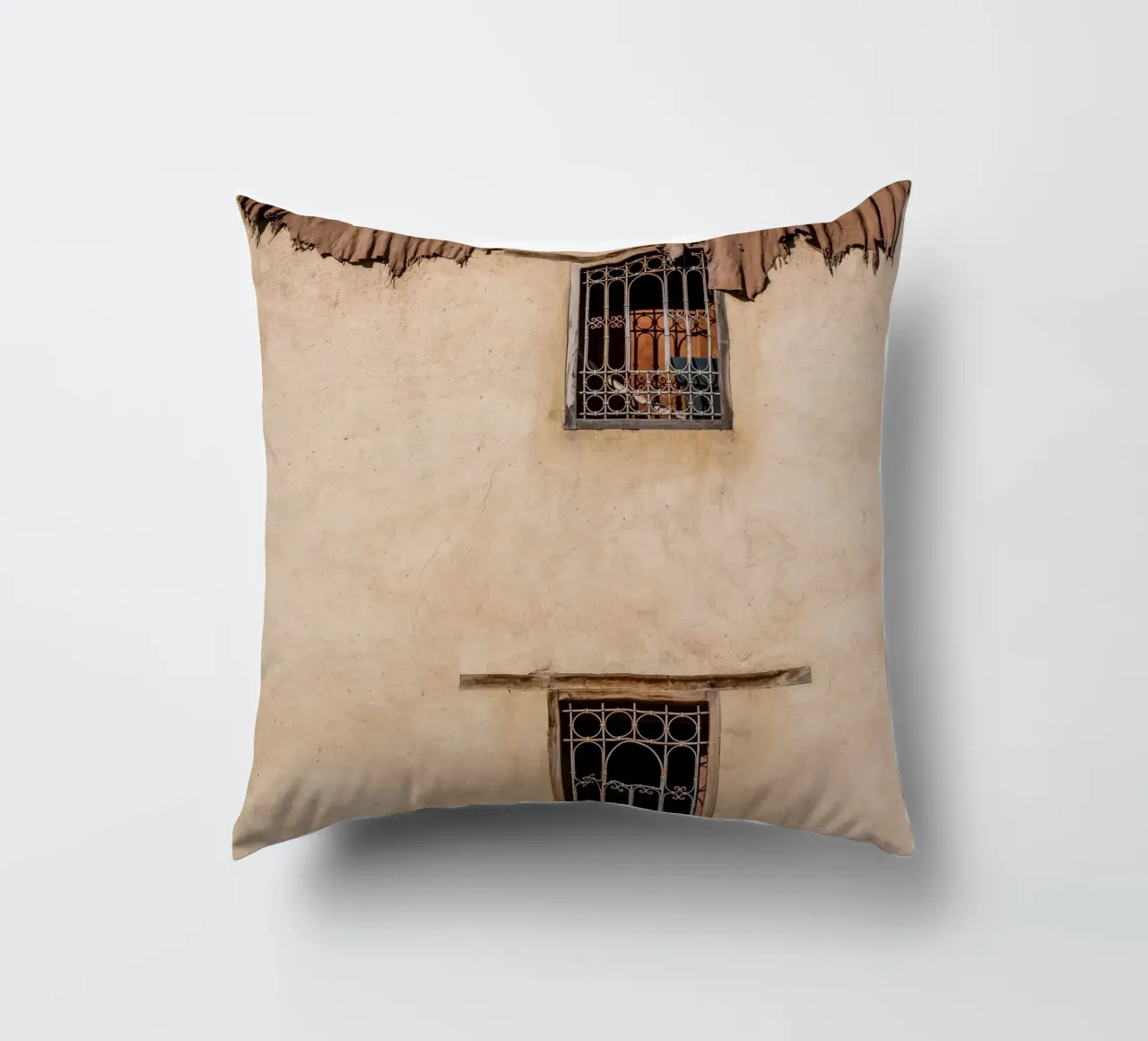 Leather on the wall in fez cuscino da photolovers