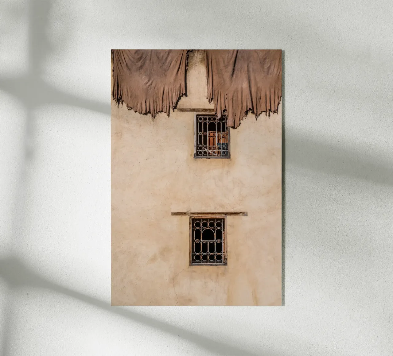 Leather on the wall in fez acrylic glass by photolovers