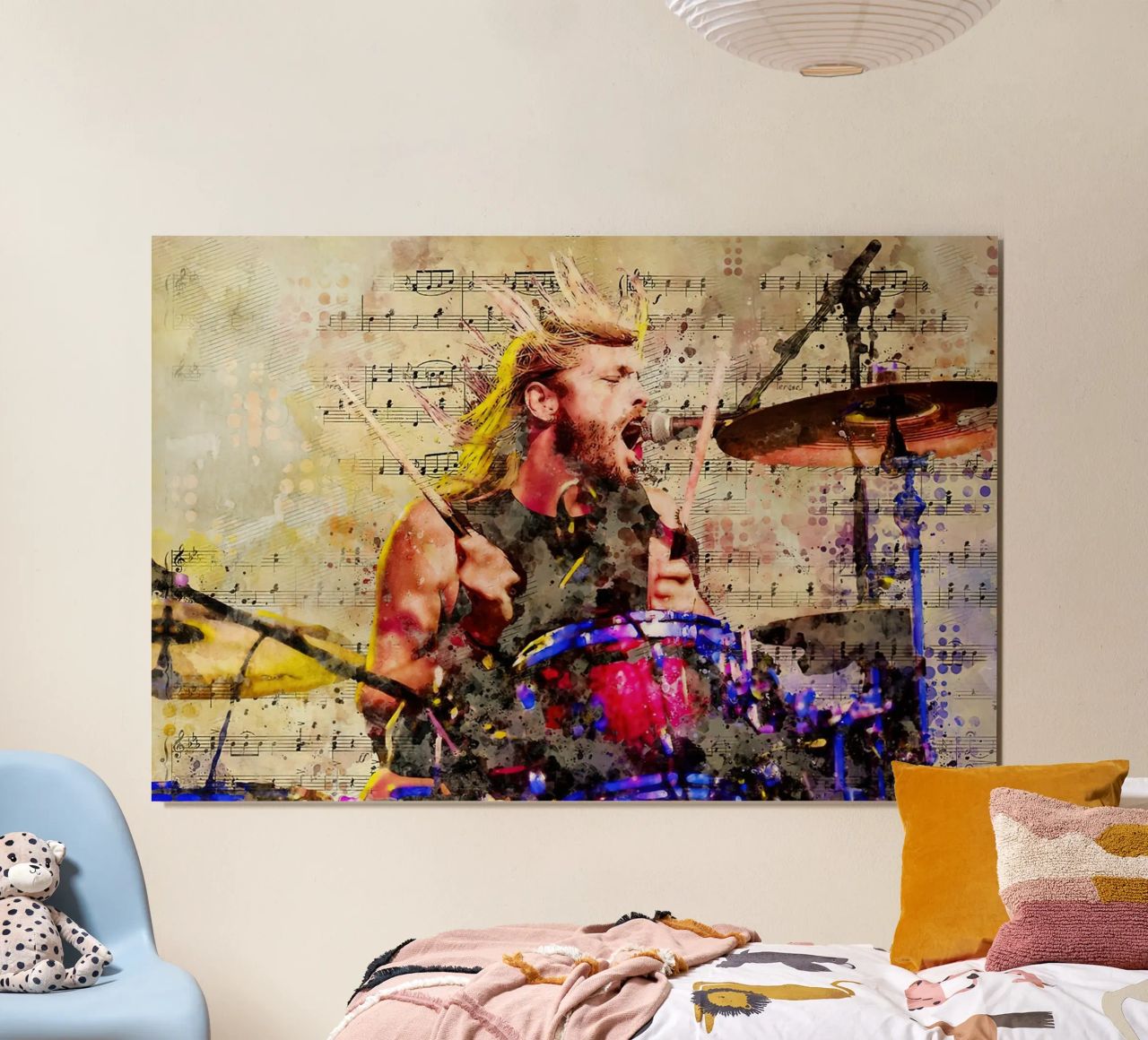 Die Energie einfangen Taylor Hawkins Poster von Siska Shop