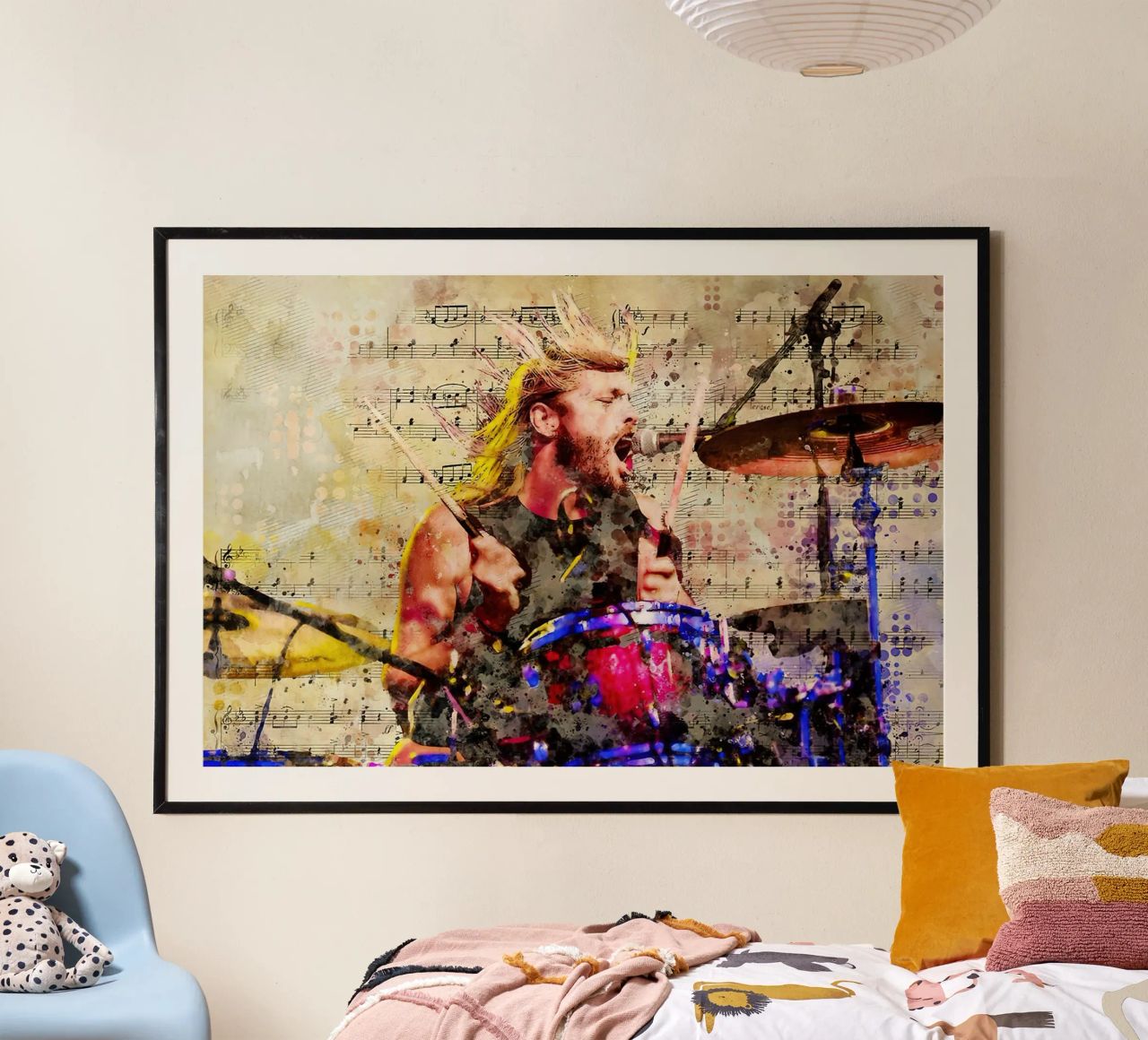 Die Energie einfangen Taylor Hawkins Poster von Siska Shop