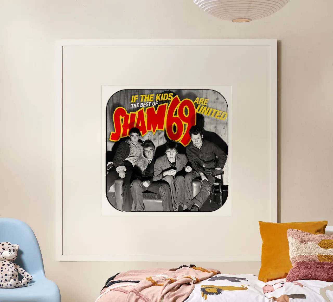 Sham 69 - If The Kids Are United poster con telaio in plastica da myxzyptlx