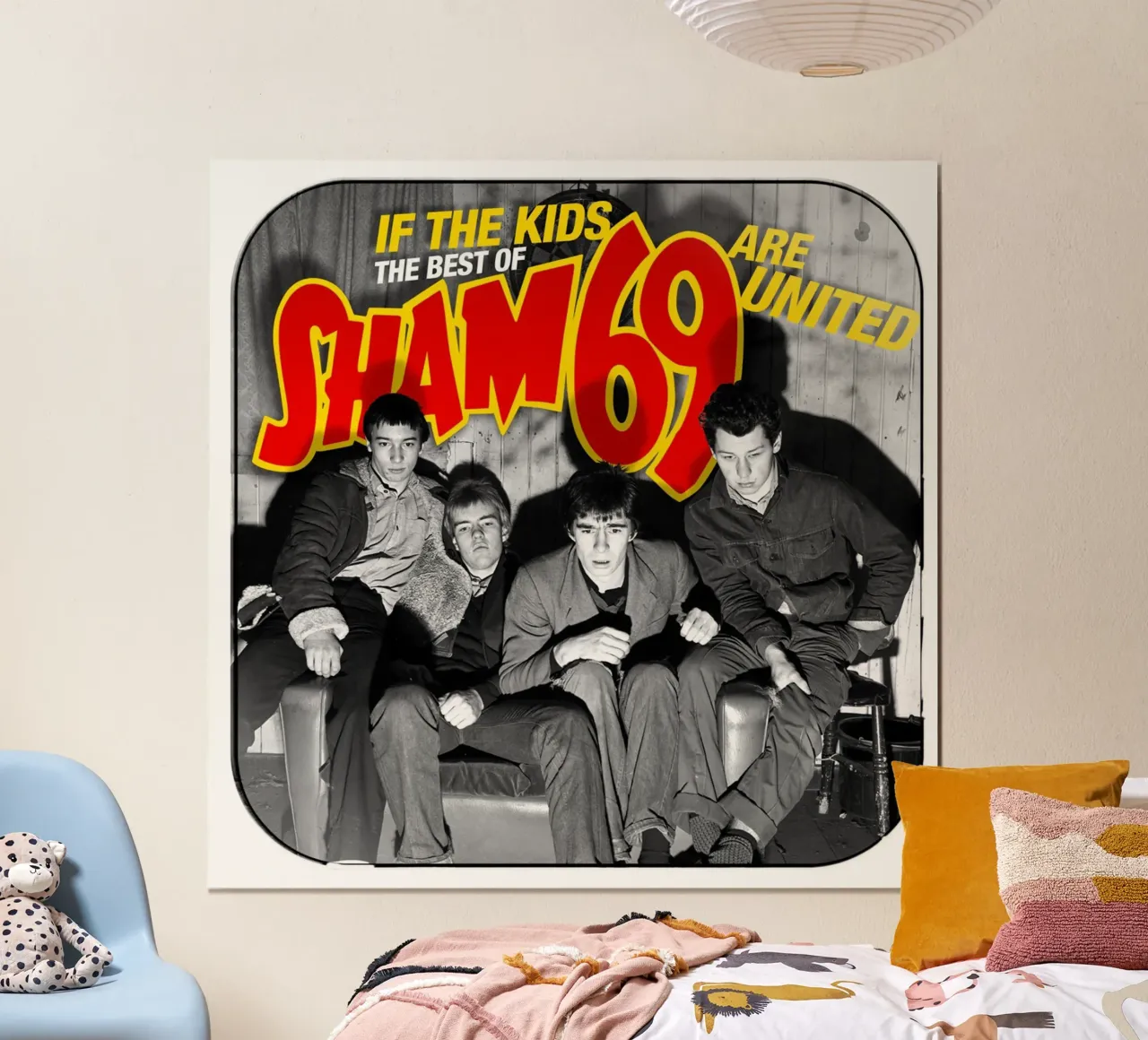 Sham 69 - If The Kids Are United poster con telaio in plastica da myxzyptlx