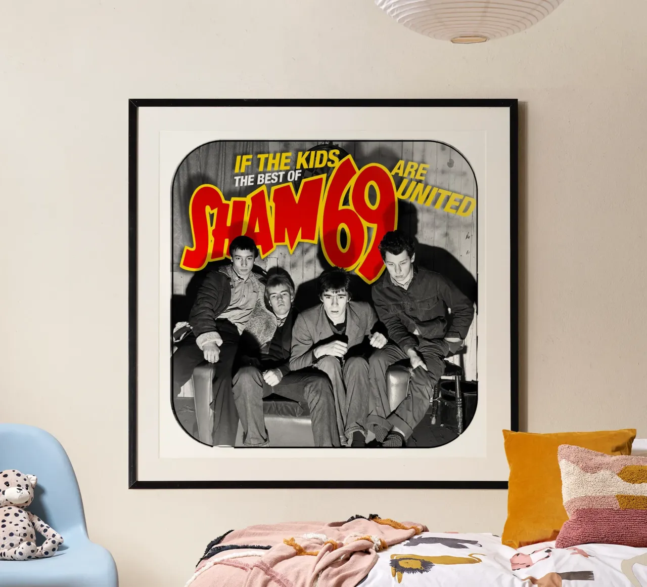 Sham 69 - If The Kids Are United poster con telaio in plastica da myxzyptlx