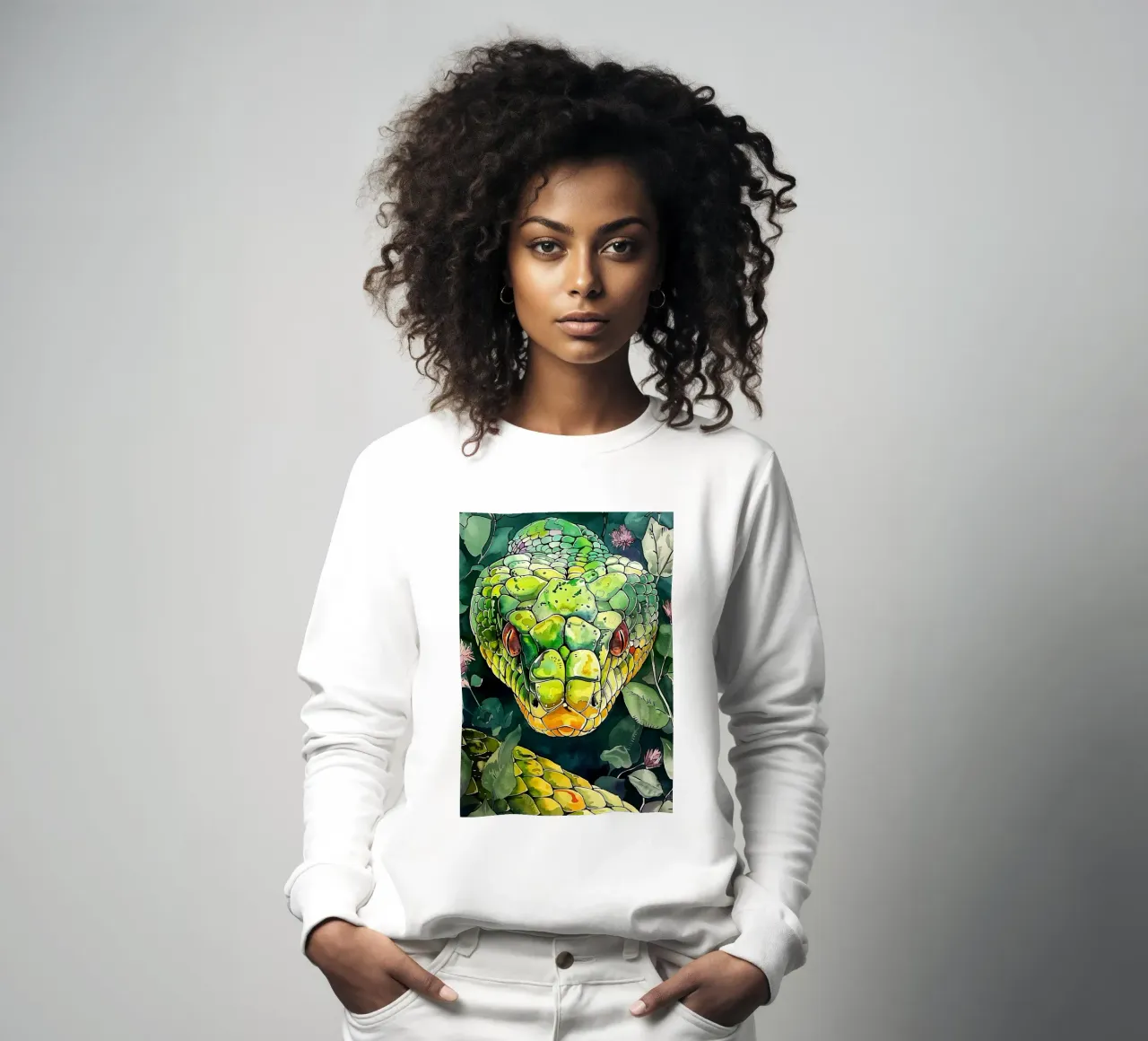 Serpente verde felpa da Justyna Jaszke JBJart