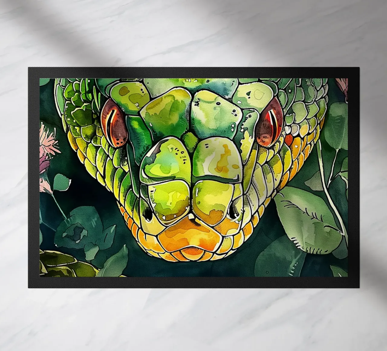 Serpente verde zerbino da Justyna Jaszke JBJart