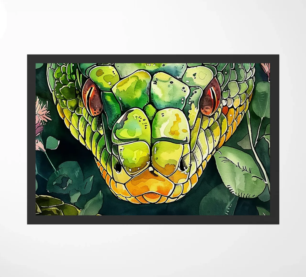 Serpente verde zerbino da Justyna Jaszke JBJart