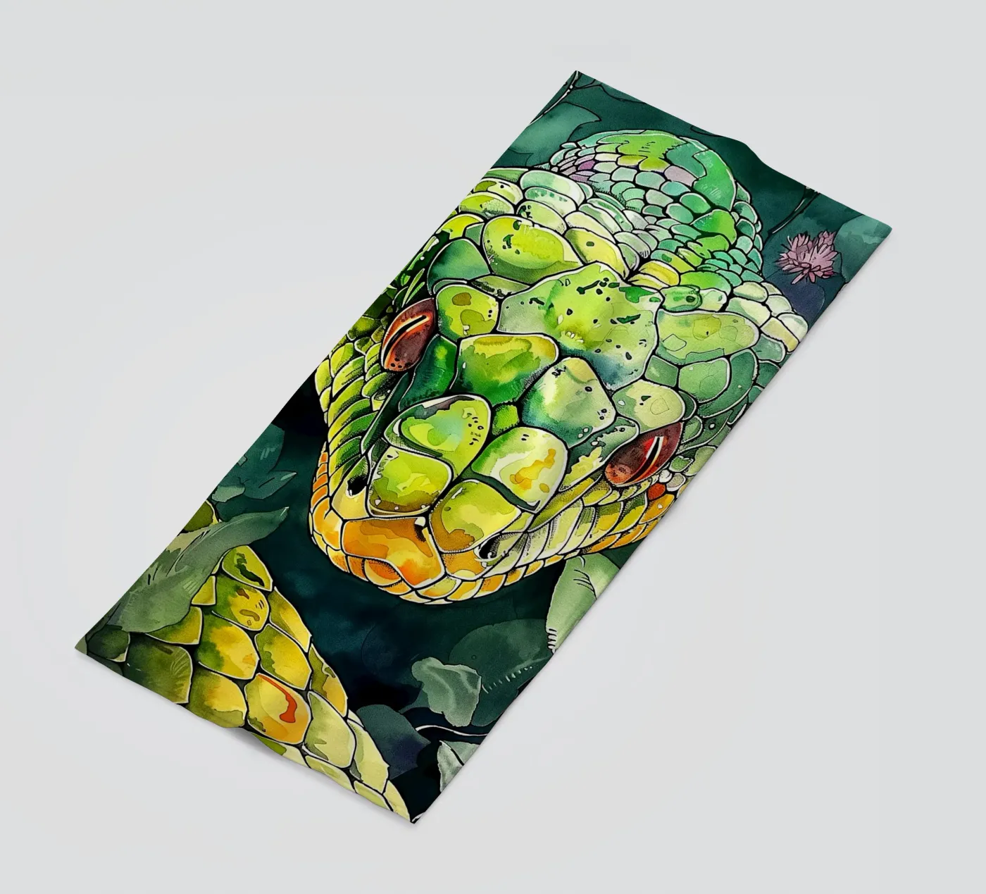 Serpente verde telo mare da Justyna Jaszke JBJart