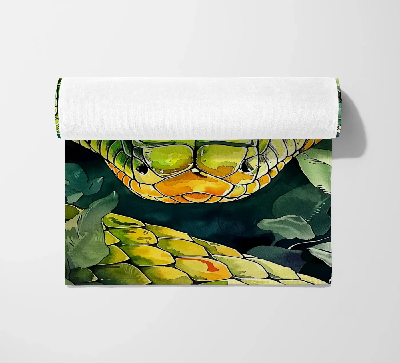 Serpente verde telo mare da Justyna Jaszke JBJart