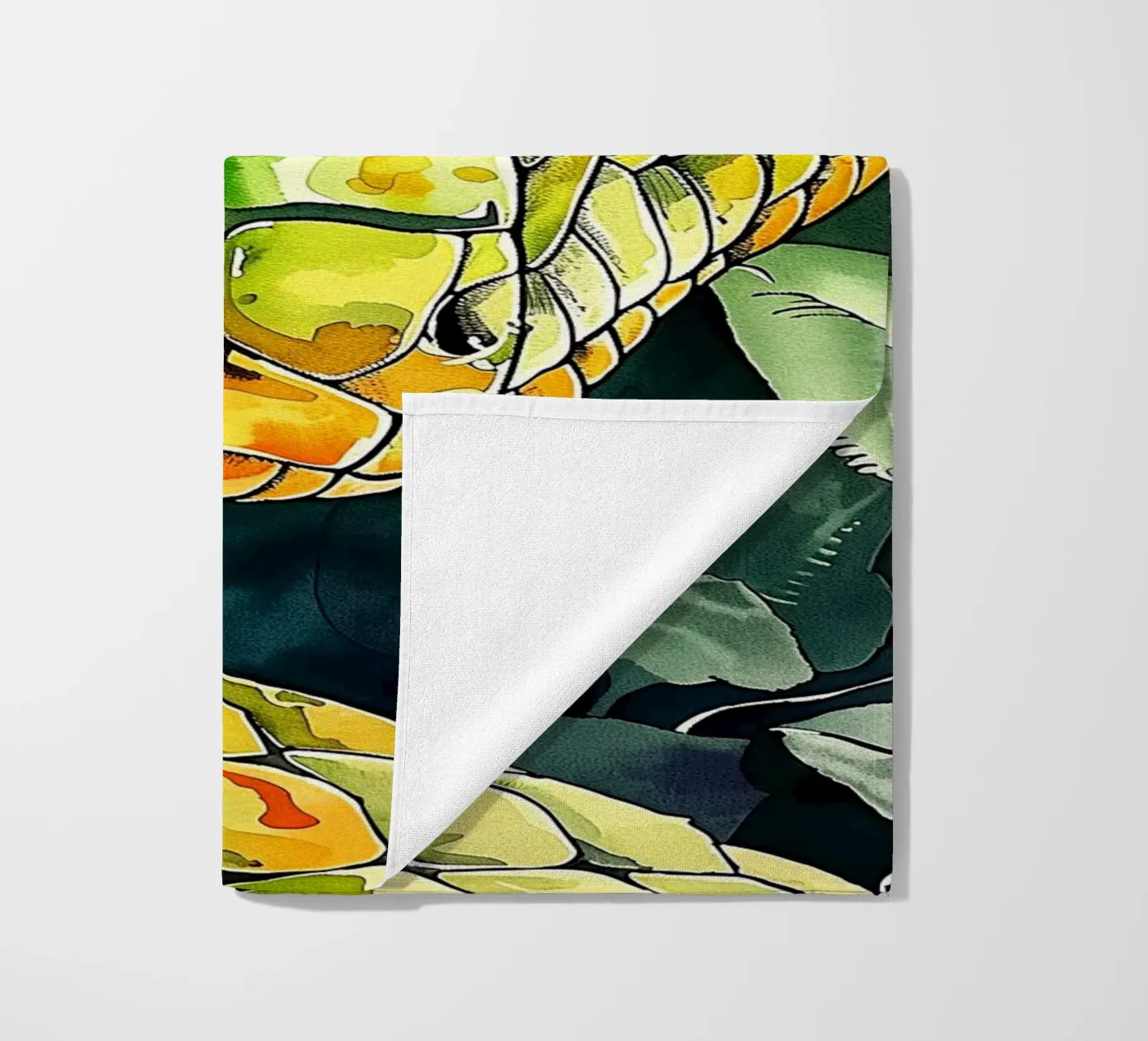 Serpente verde telo mare da Justyna Jaszke JBJart