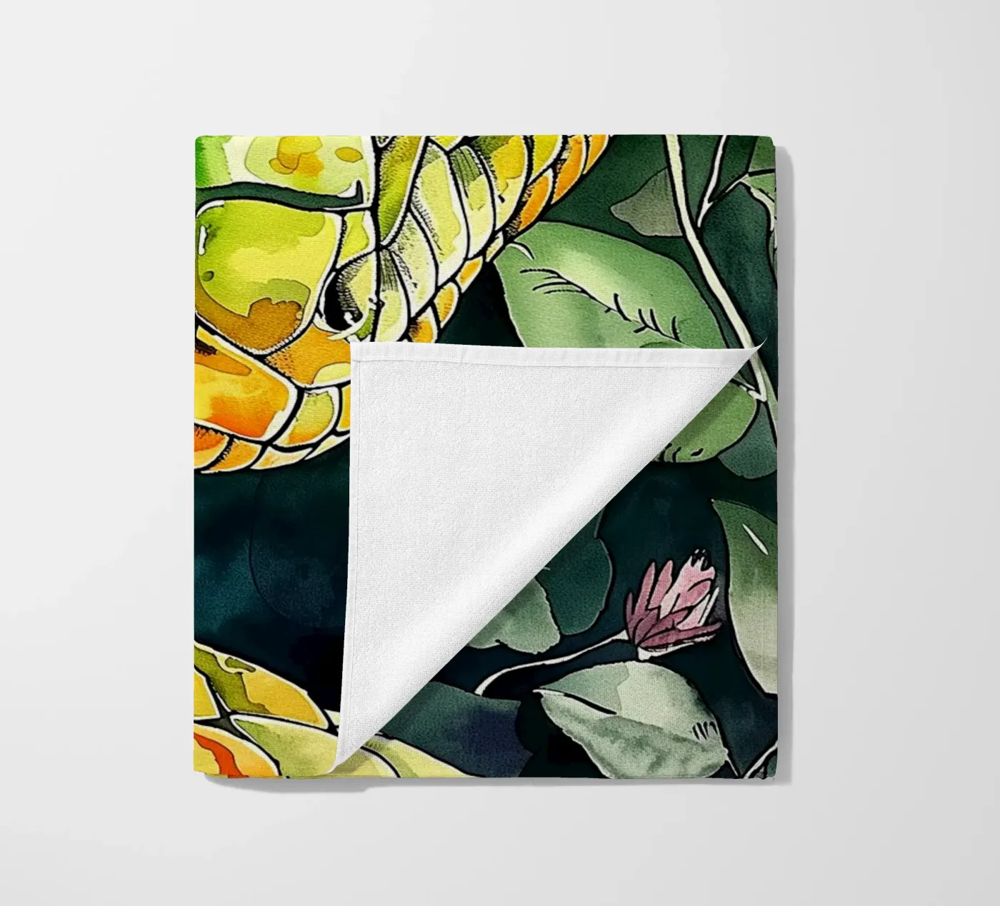 Serpente verde telo mare da Justyna Jaszke JBJart