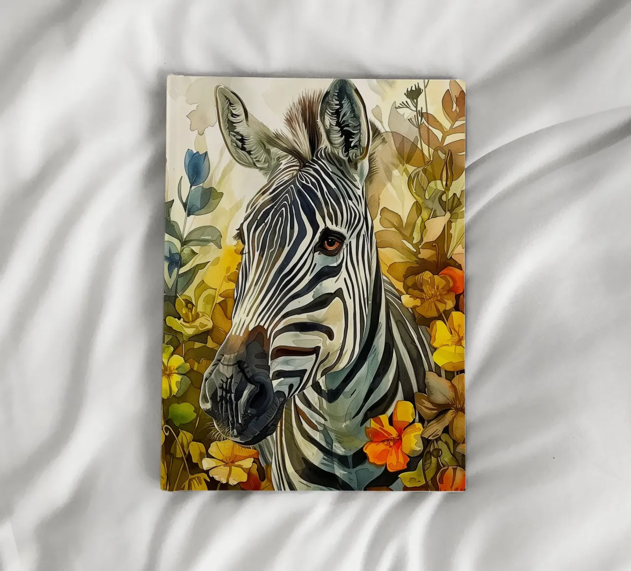 Zebra art notebook by Justyna Jaszke JBJart