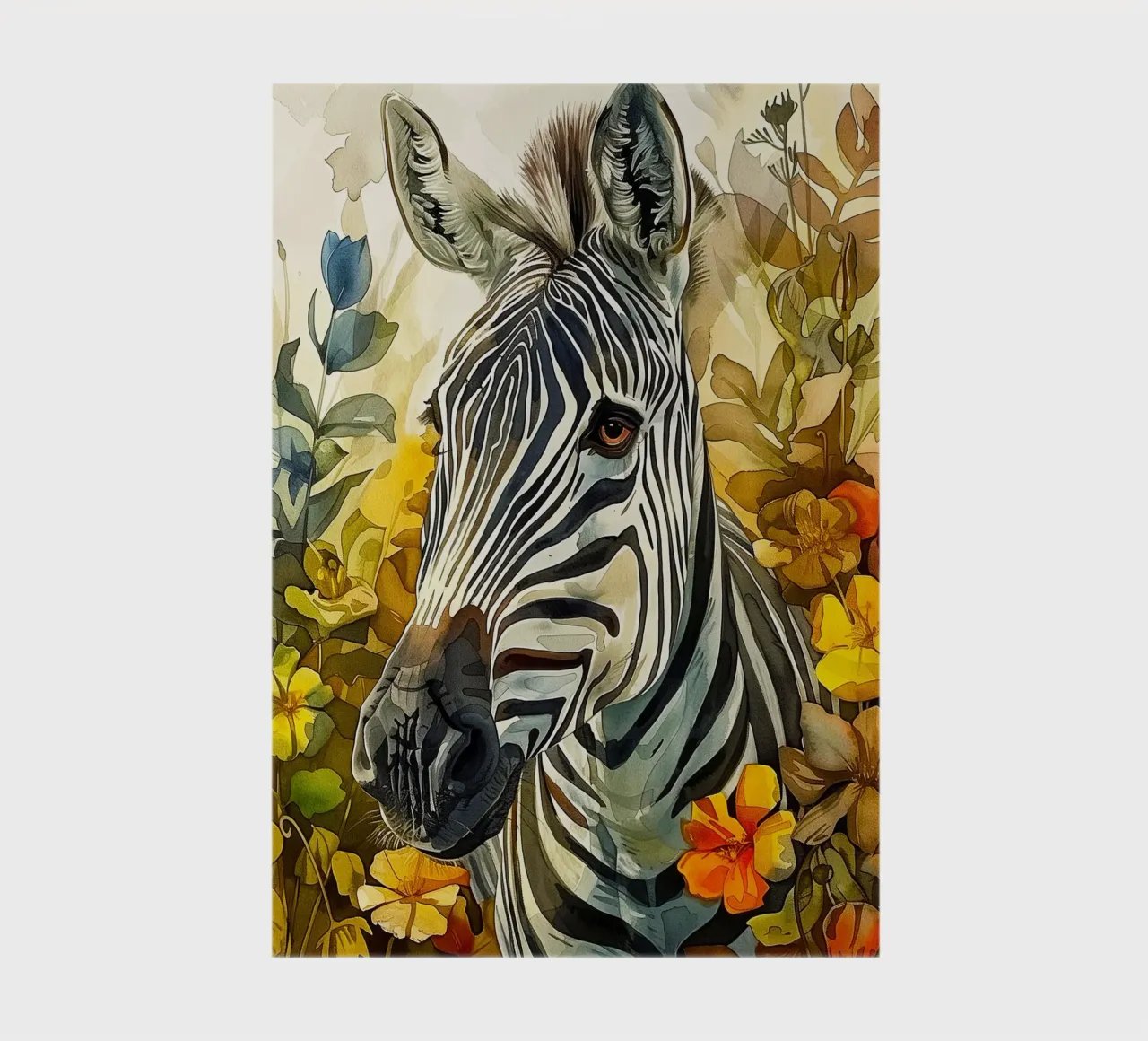 Zebra art notebook by Justyna Jaszke JBJart