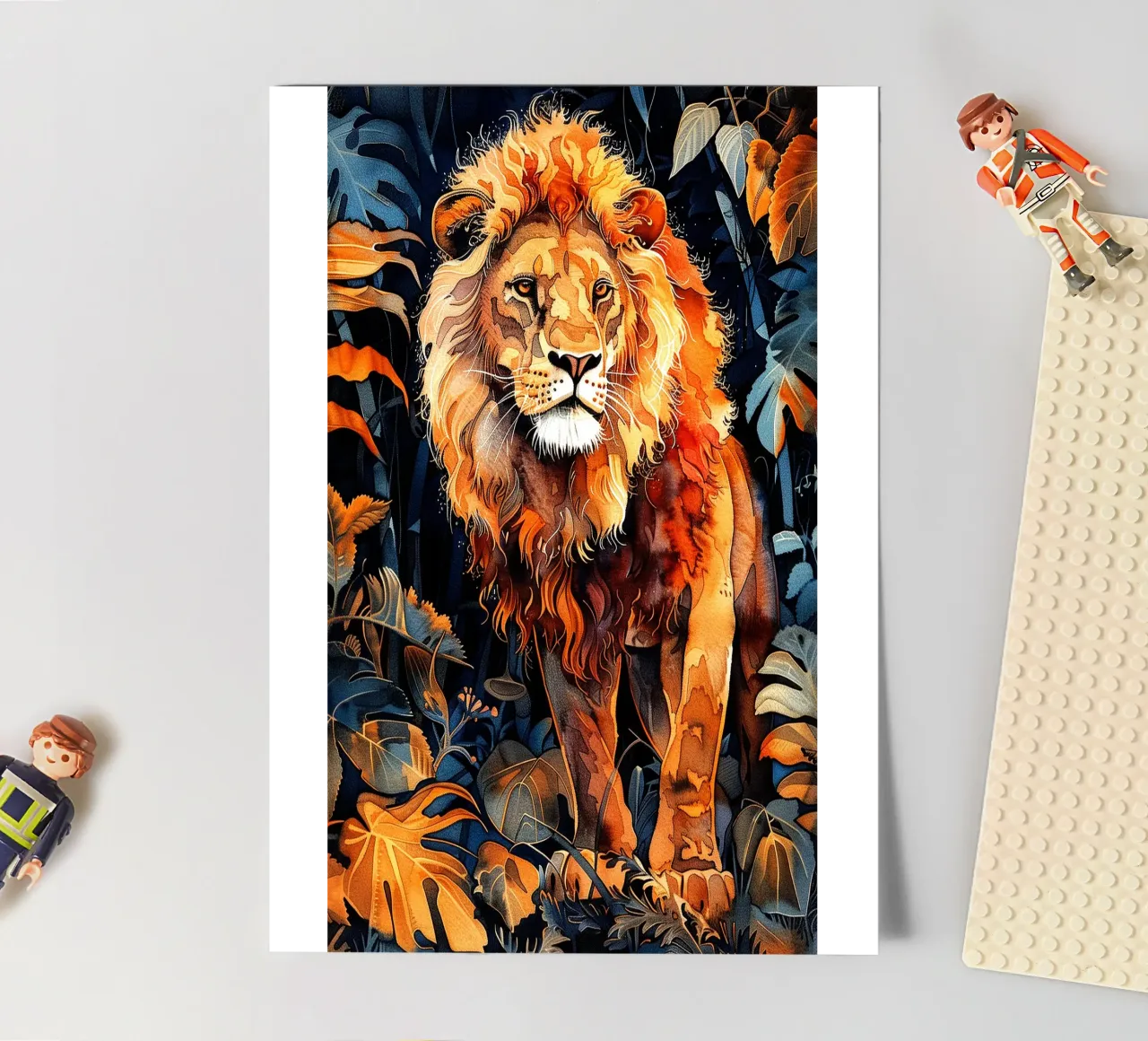 Lion the king sticker sheet by Justyna Jaszke JBJart