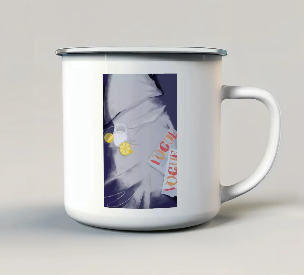 Vogue tazza in smalto da Pure
