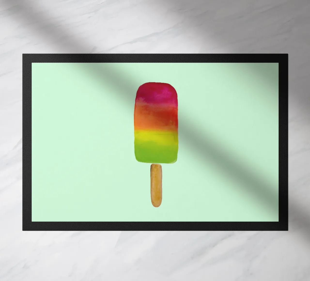 Rainbow Popsicle - Regenbogenfarben - buntes Eis am Stil zerbino da Petra Lang