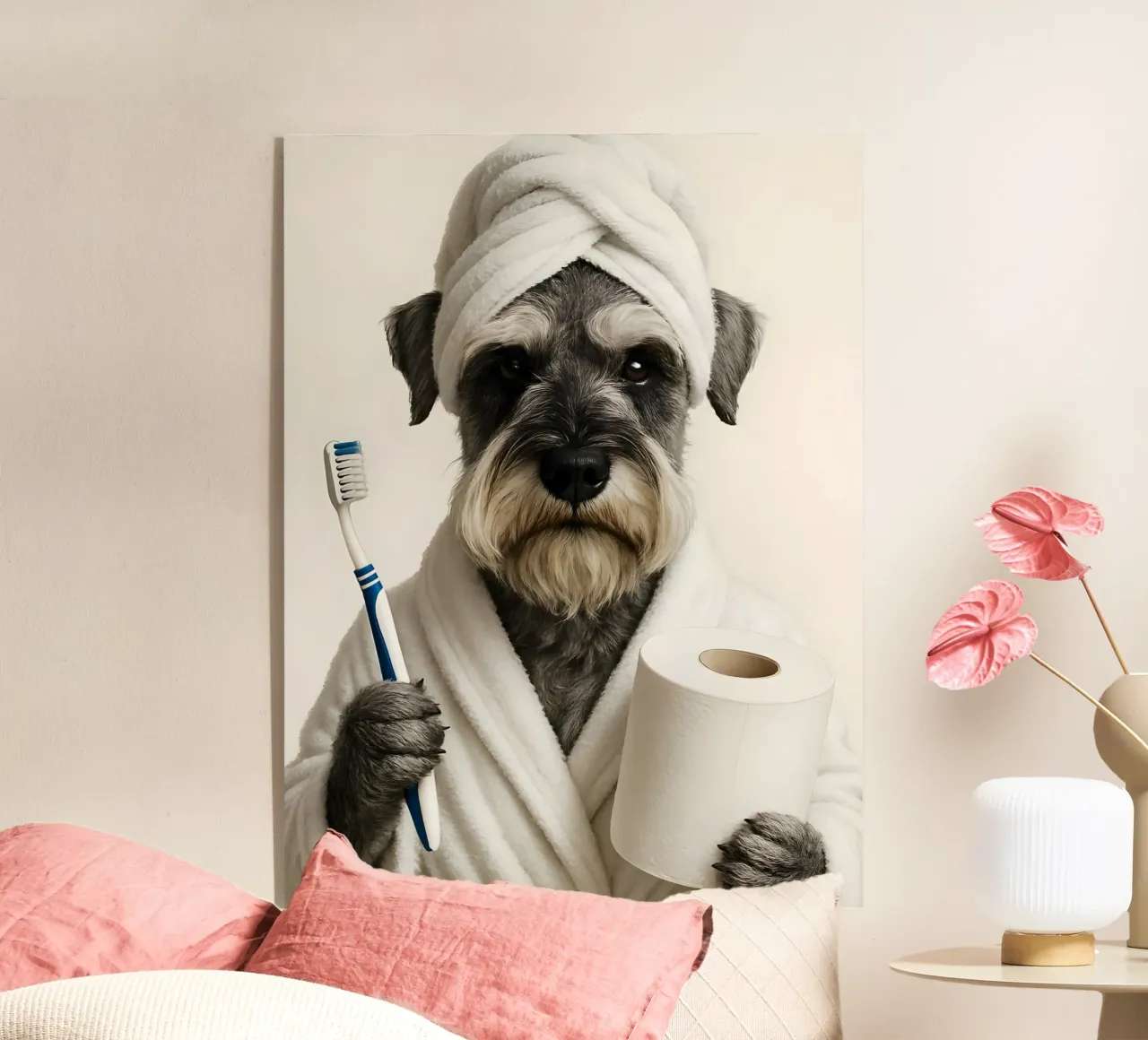 Perro divertido baño inodoro metacrilato de ARTOMATIC