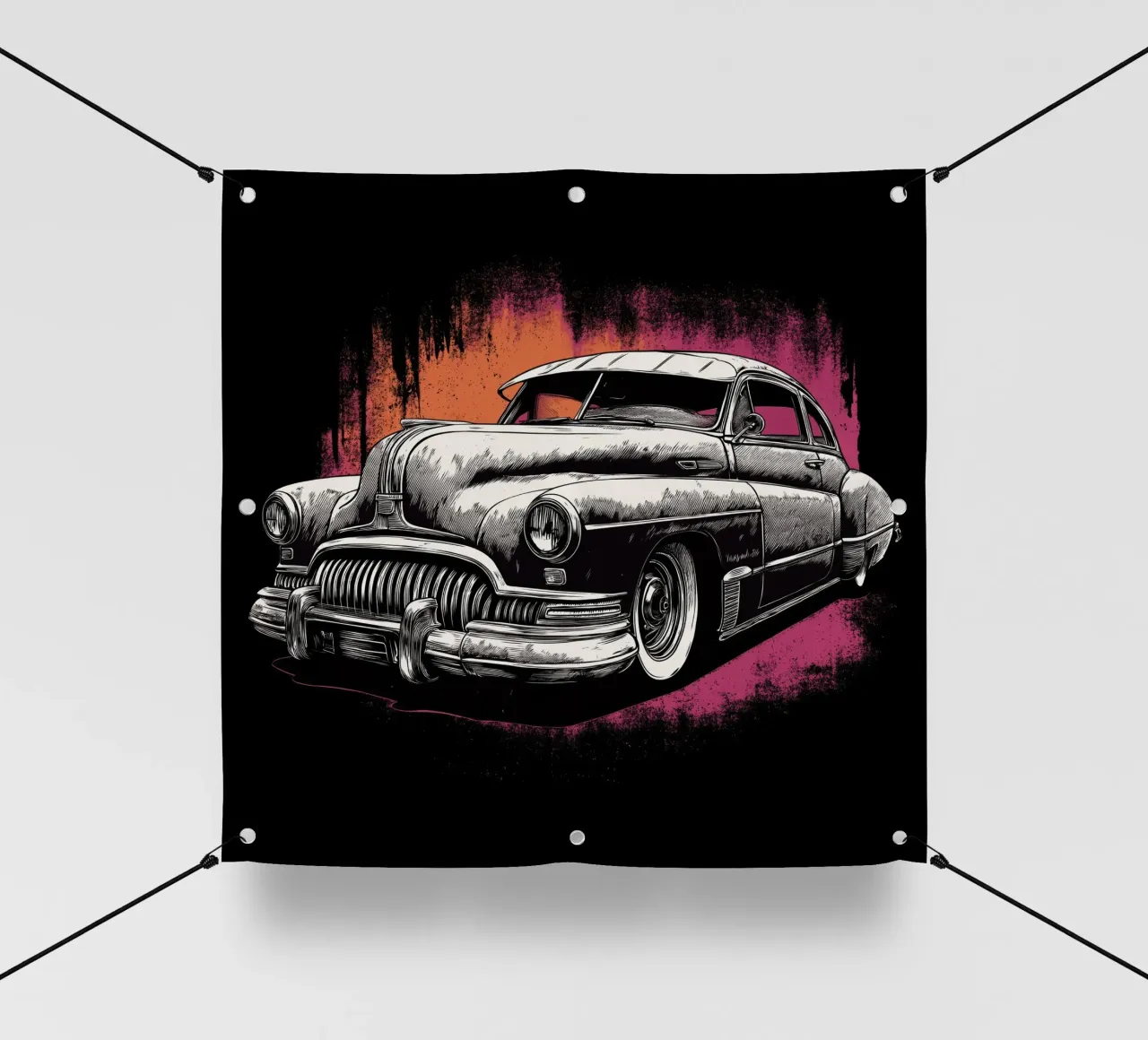 Auto d'epoca telo in pvc da Imagine