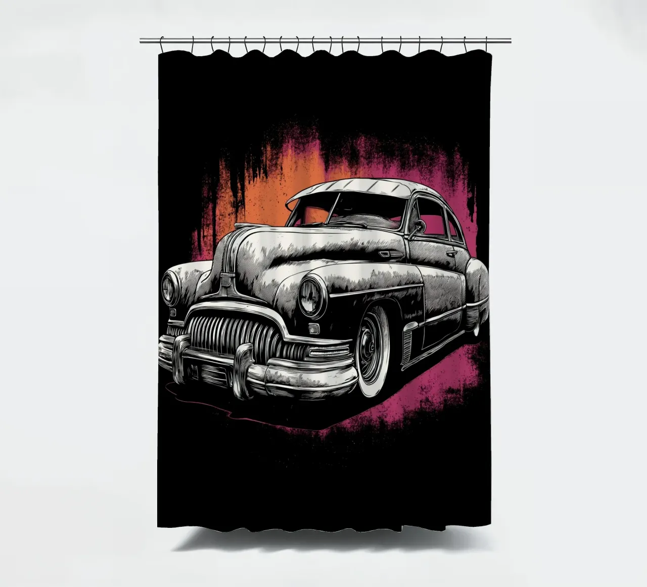 Classic cars shower curtain by Imagine