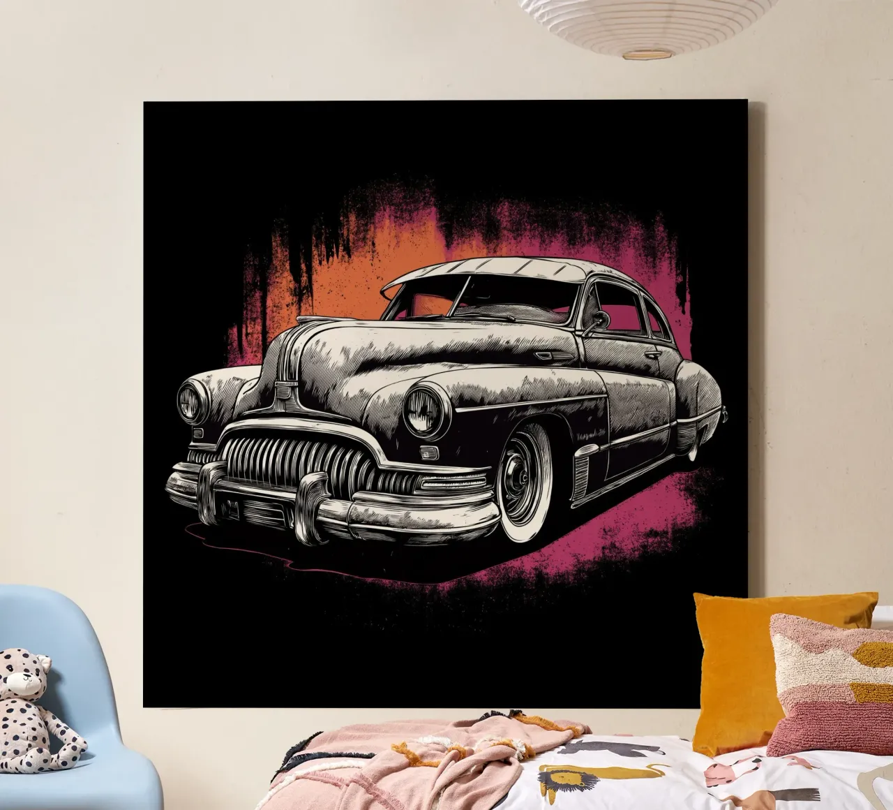 Auto d'epoca tela con Cornice a cassetta da Imagine