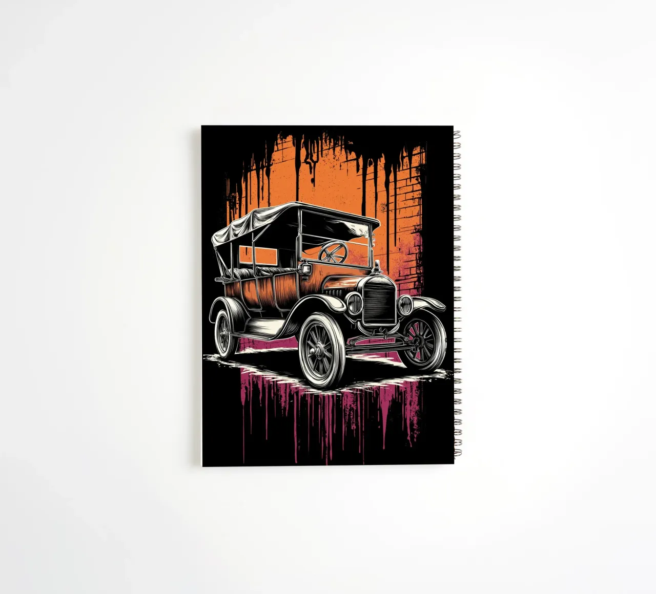 Classic car 2 spiral notebook by Imagine