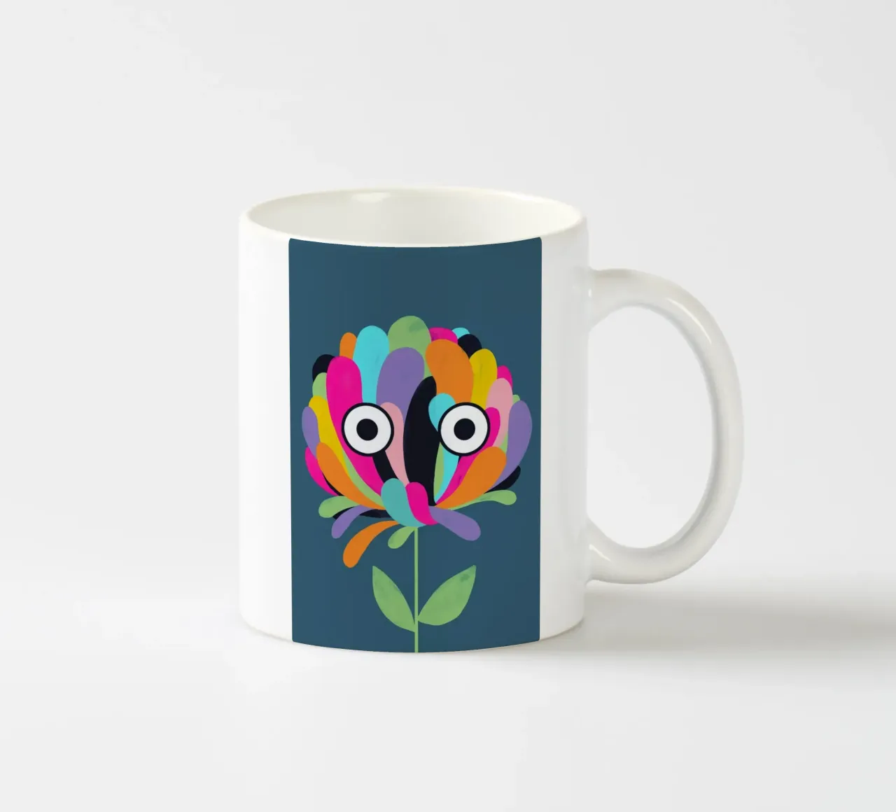 Curious Colorful Flower tazza in ceramica da Doozal
