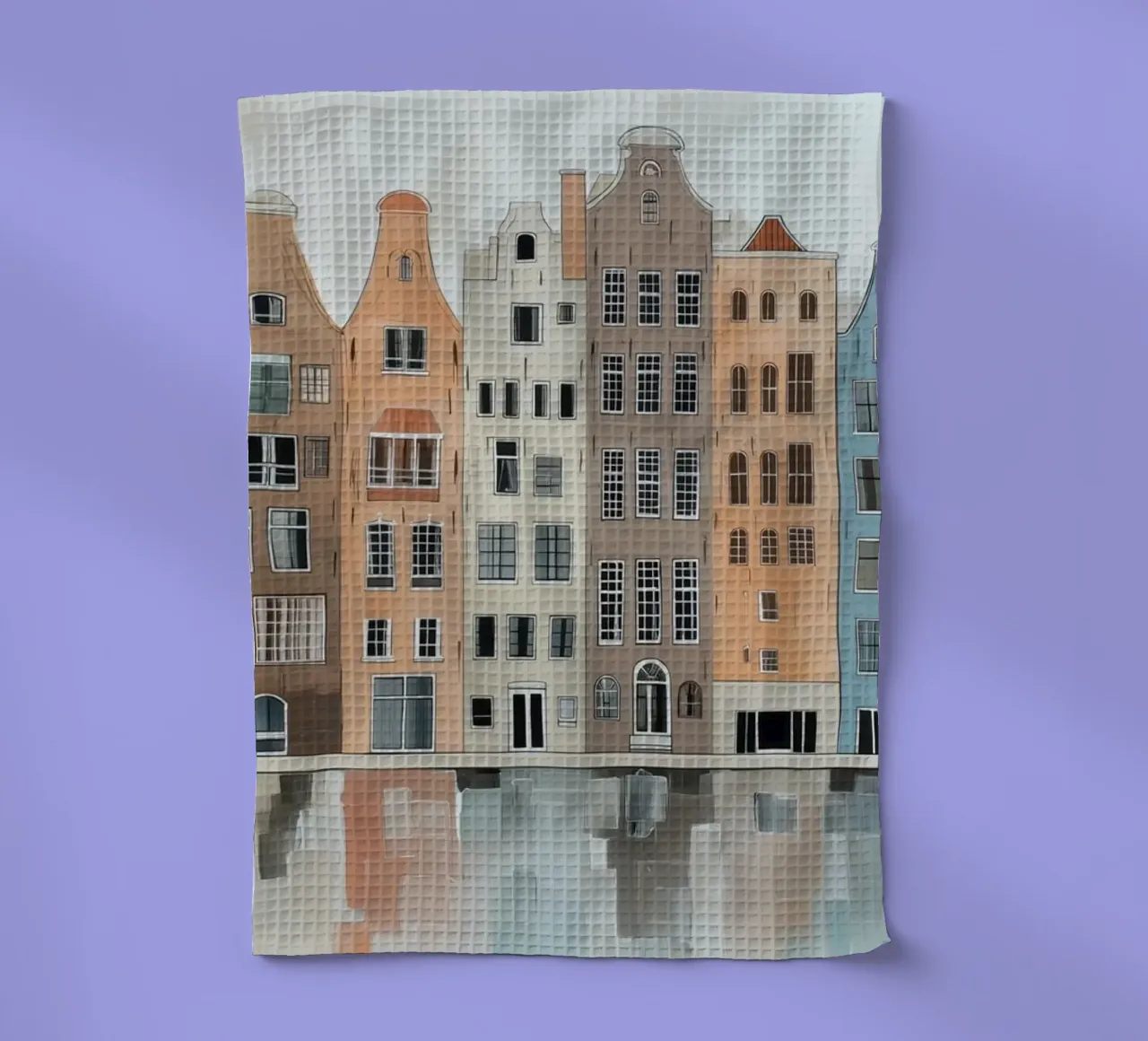 Case sul canale Amsterdam canovaccio da cucina da Imagine