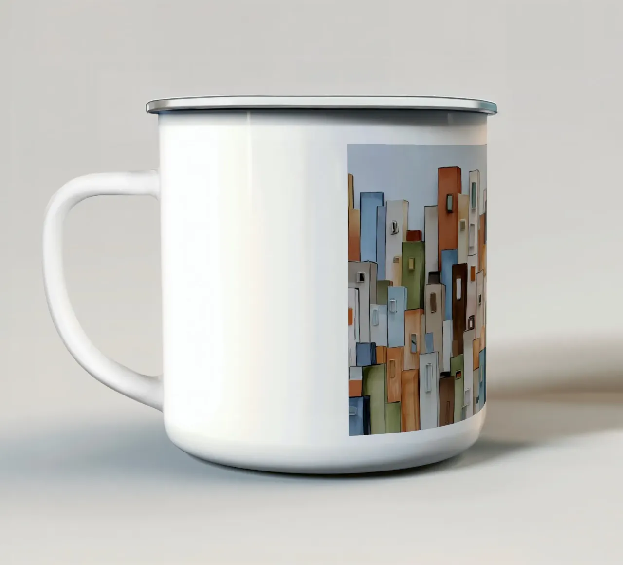 Città dei cartoni animati tazza in smalto da Imagine