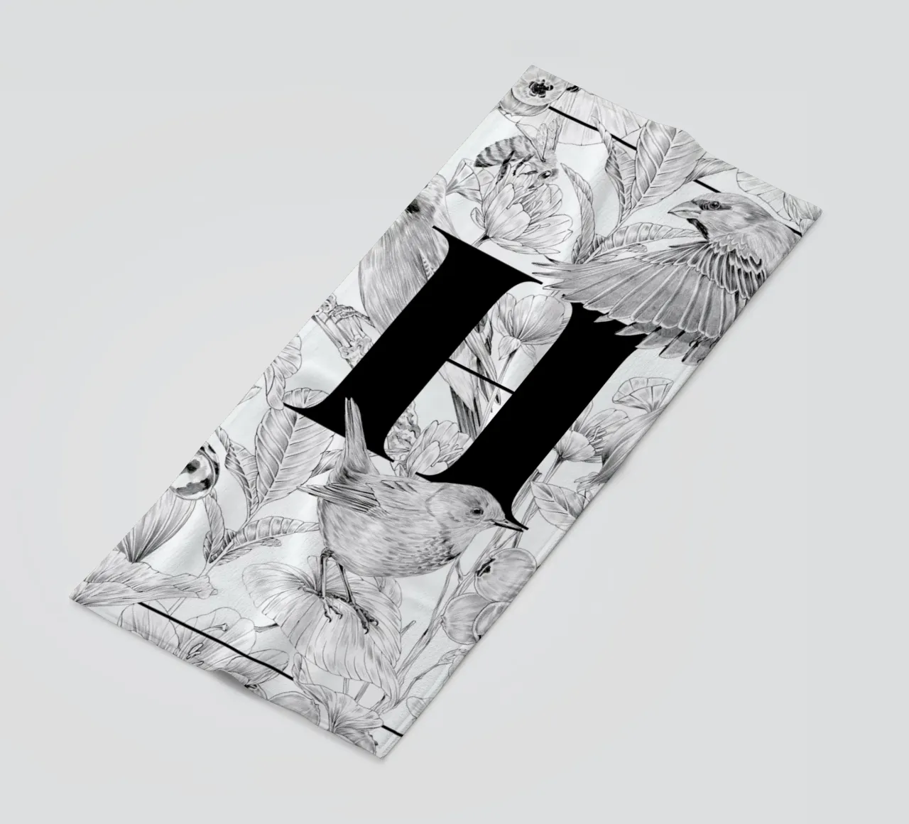 Floral Alphabet H telo mare da Faunesque