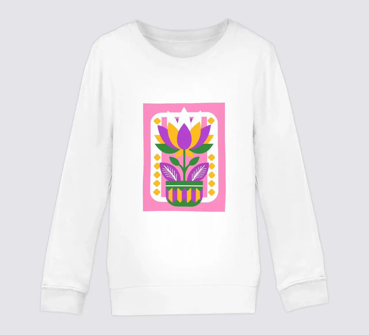 Flower Pot kids sweatshirt by FLOWER PLACE SHOP
