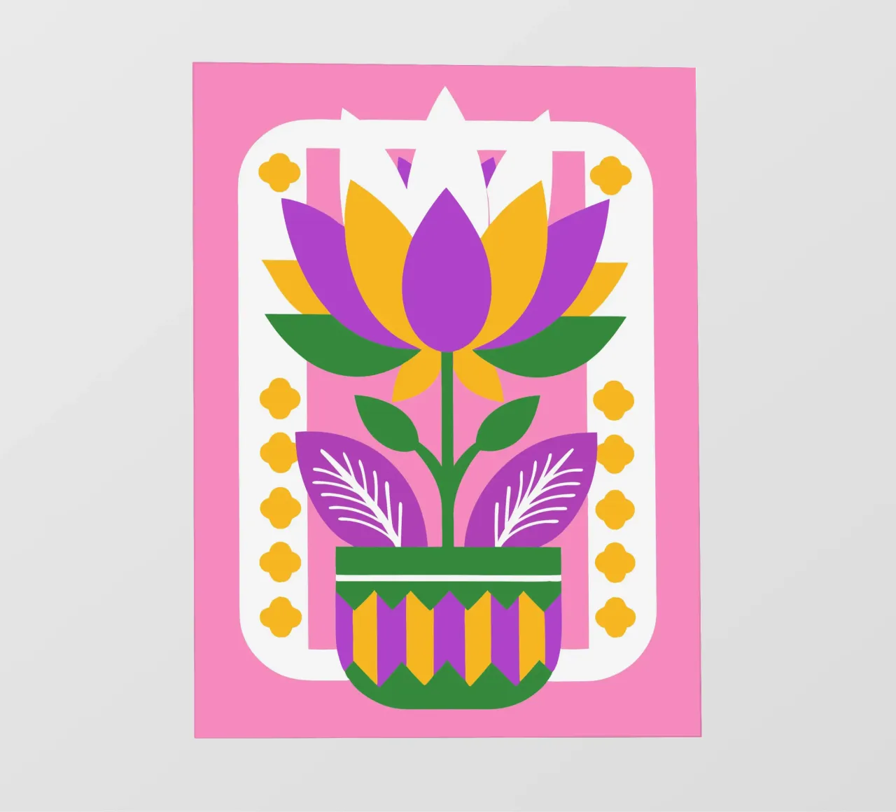 Bloempot fotobehang van FLOWER PLACE SHOP