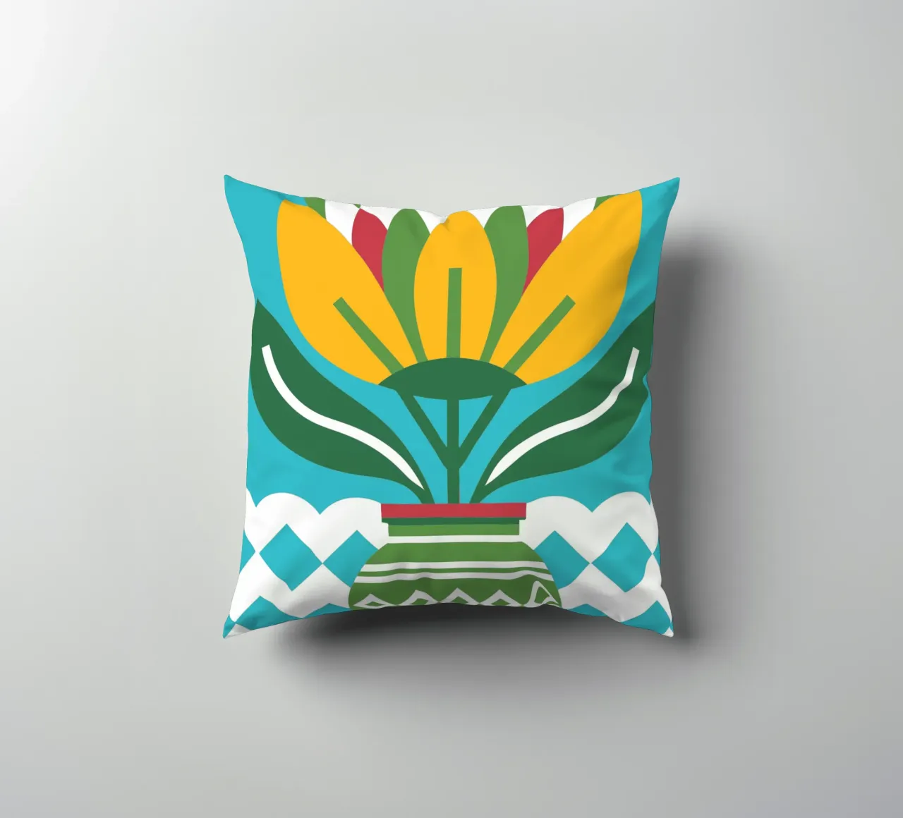 Flower Pot decorative cushion by FLOWER PLACE SHOP