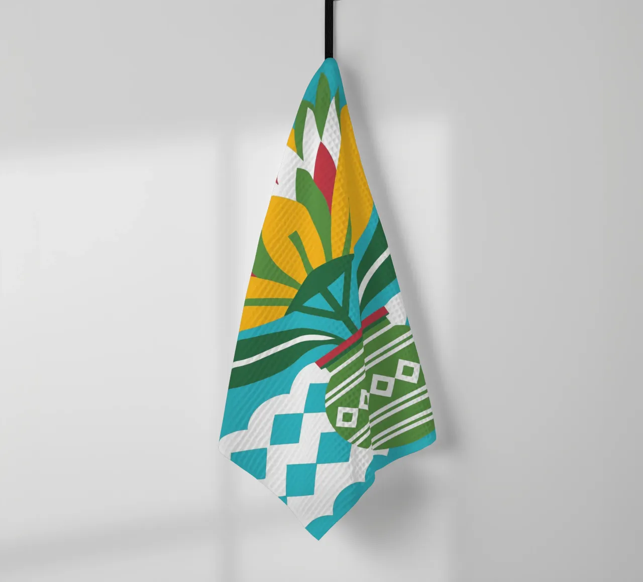 Flower Pot tea towel by FLOWER PLACE SHOP