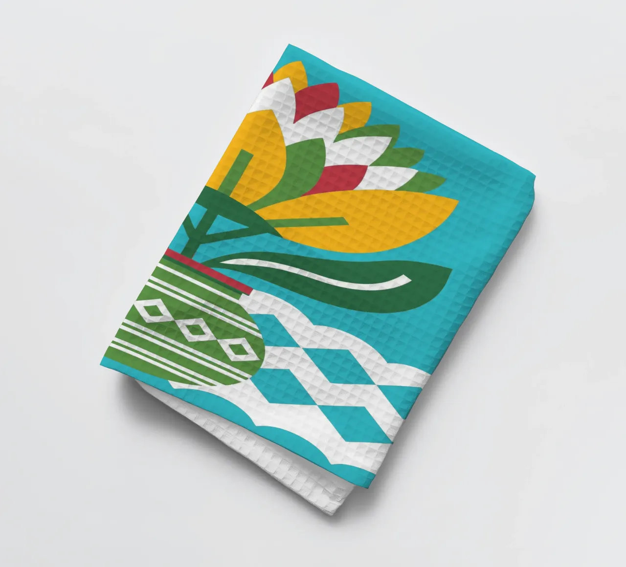 Flower Pot tea towel by FLOWER PLACE SHOP