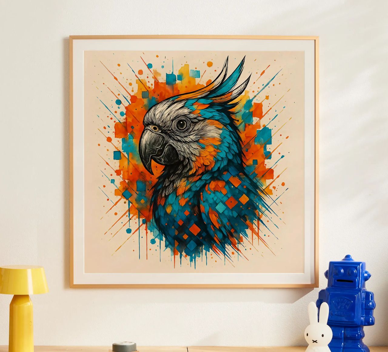 Parrot Animal Colorful poster de JEFF CREATIVE ART